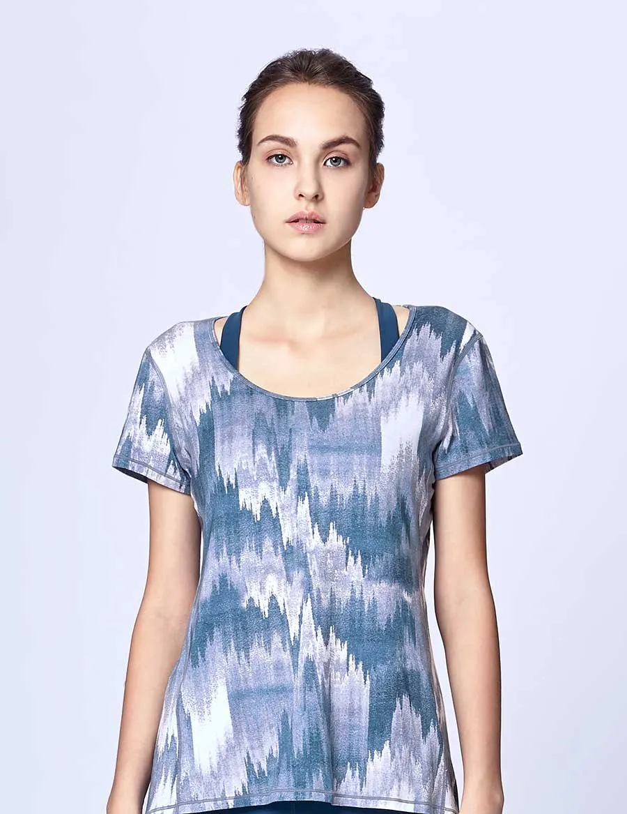 easyoga Lespiro Airy Run Top - F82 Mountain Shadow