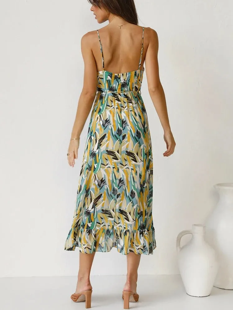 EDEN - BLOOMING STRAPPY MAXI DRESS