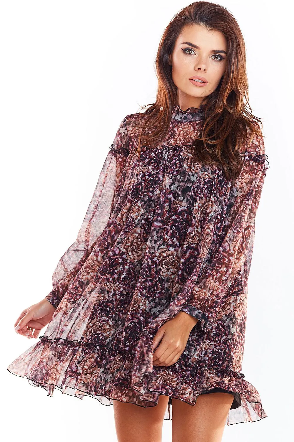 Elegant Chiffon Mini Dress
