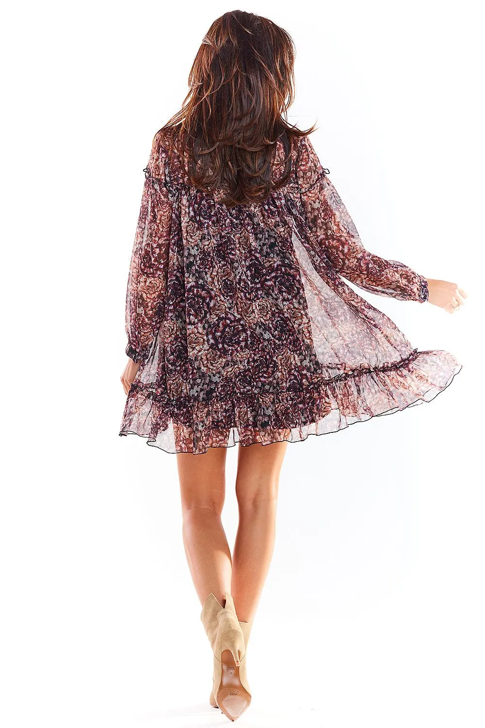 Elegant Chiffon Mini Dress