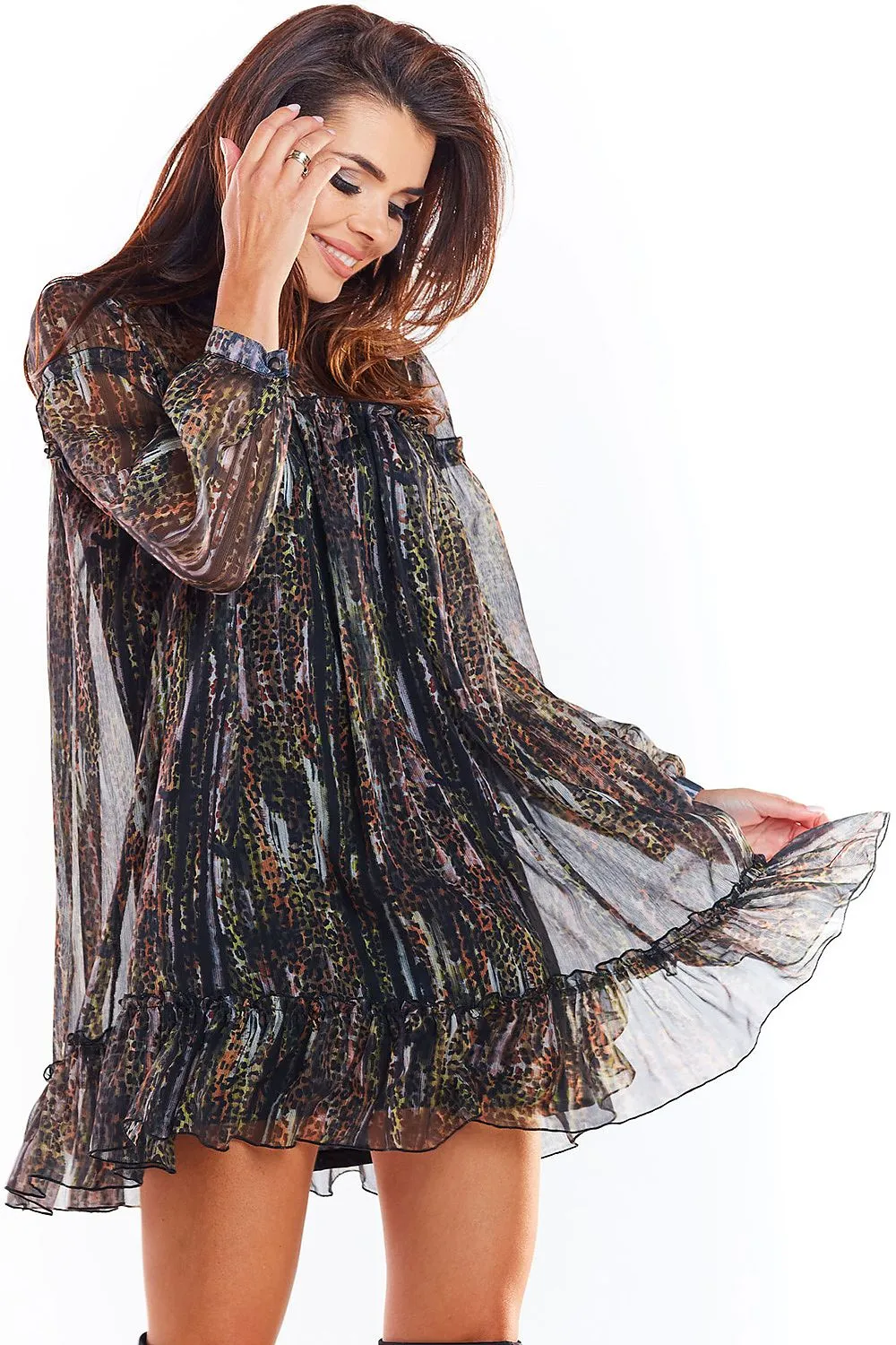Elegant Chiffon Mini Dress