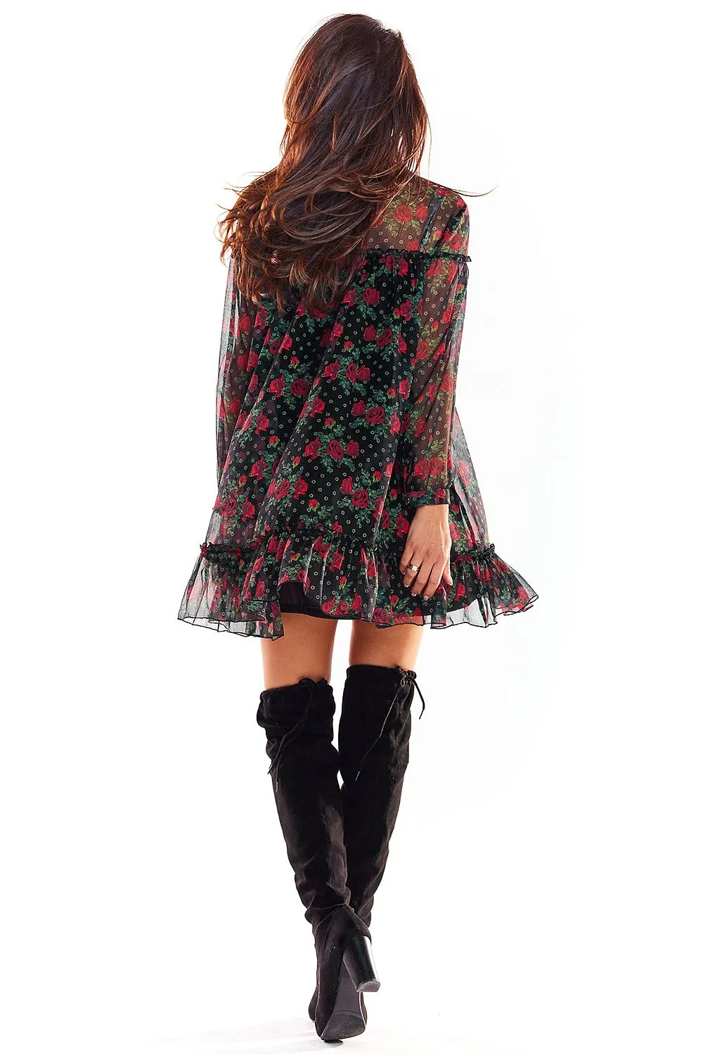 Elegant Chiffon Mini Dress