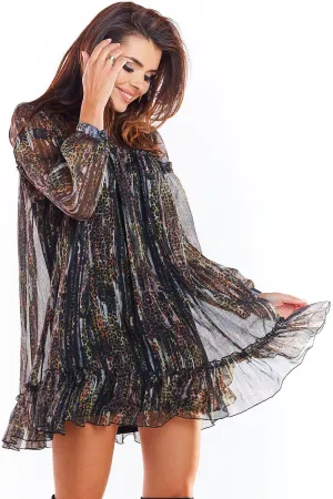 Elegant Chiffon Mini Dress