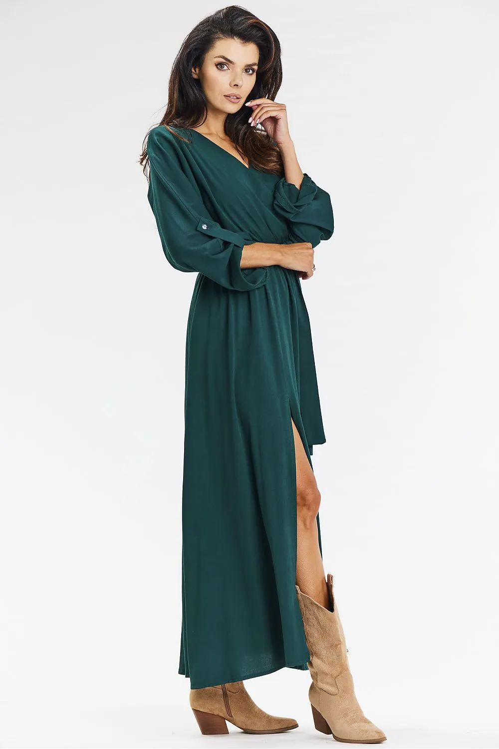 Elegant Envelope Maxi Dress