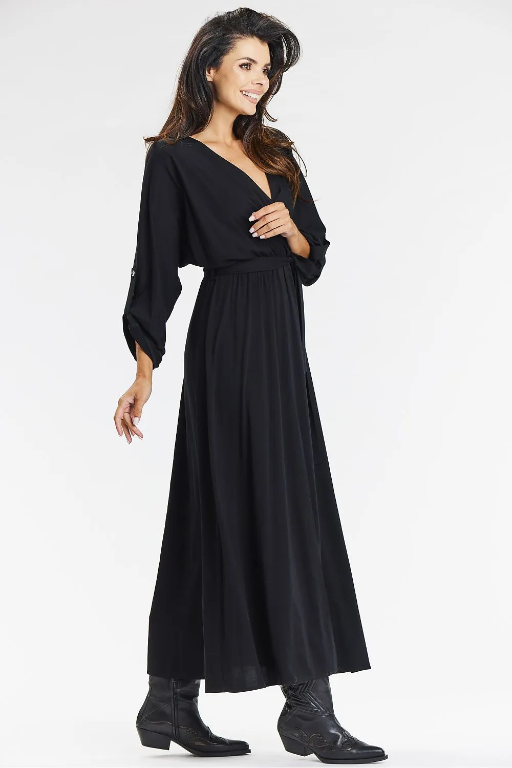 Elegant Envelope Maxi Dress