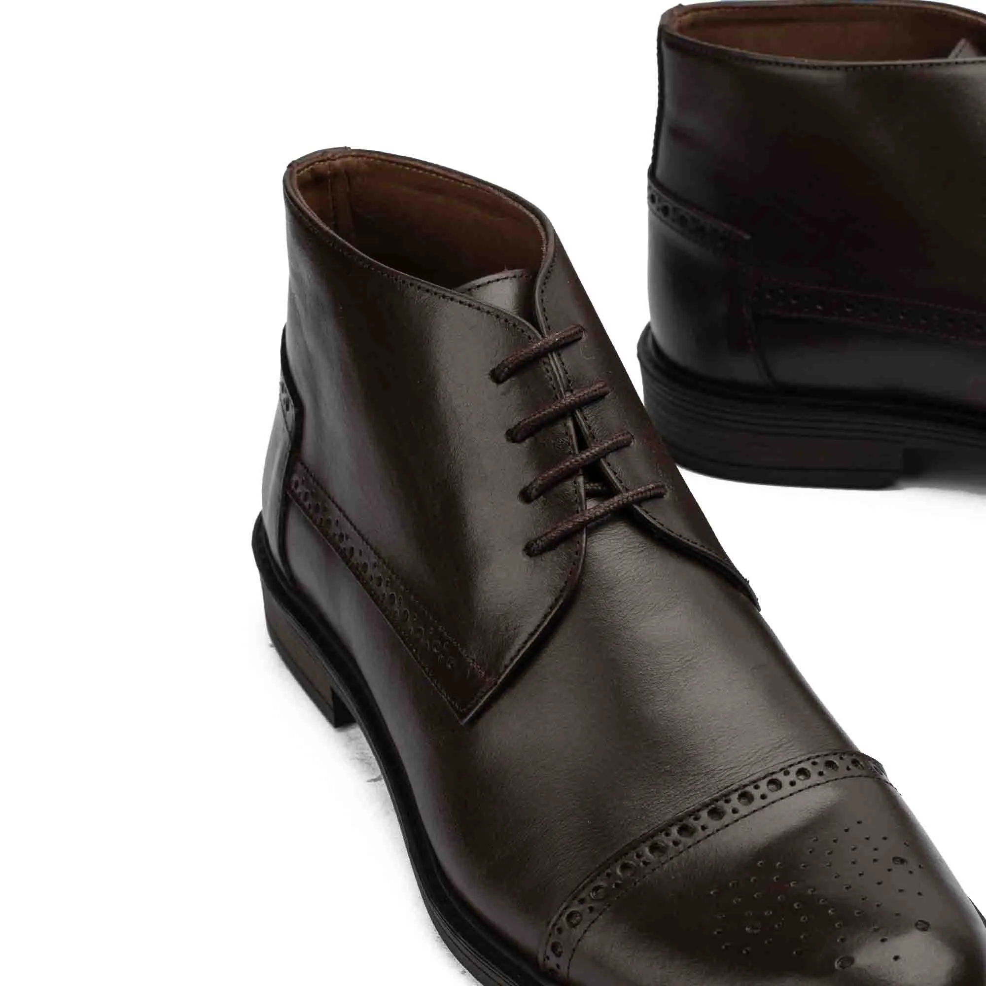 Essence BROWN Natural Leather Chelsea Boot