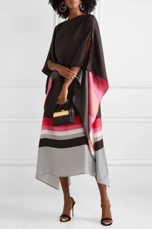 Evening Satin Silk Kaftan Dress