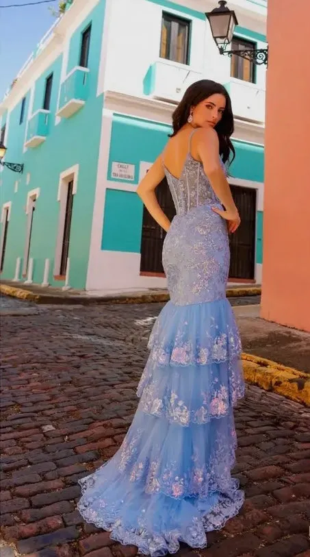 Evie Tiered Gown