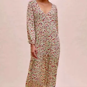 Faithfull The Brand Bastille Les Fleurs Ditsy Floral Tiered Midi Dress S