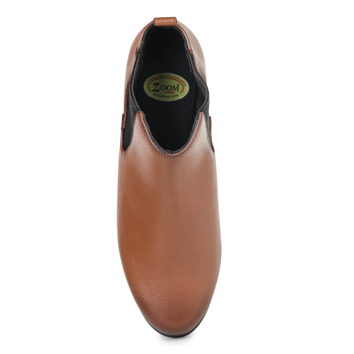 Fine-Grain Leather Chelsea Boots L 061 with Heels for Women