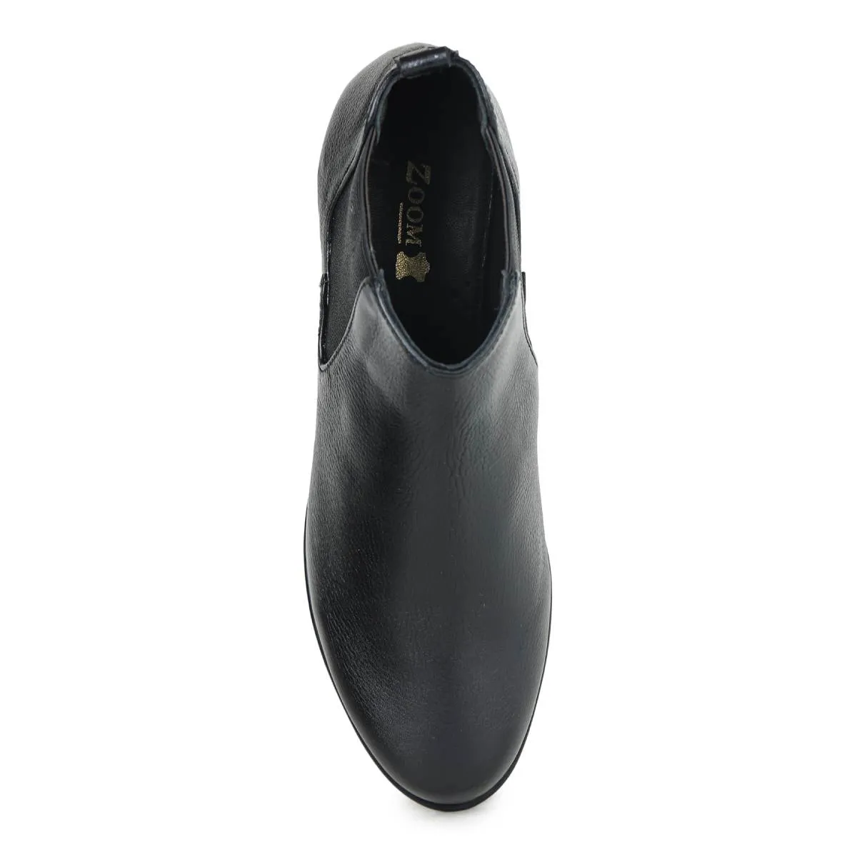 Fine-Grain Leather Chelsea Boots L 061 with Heels for Women