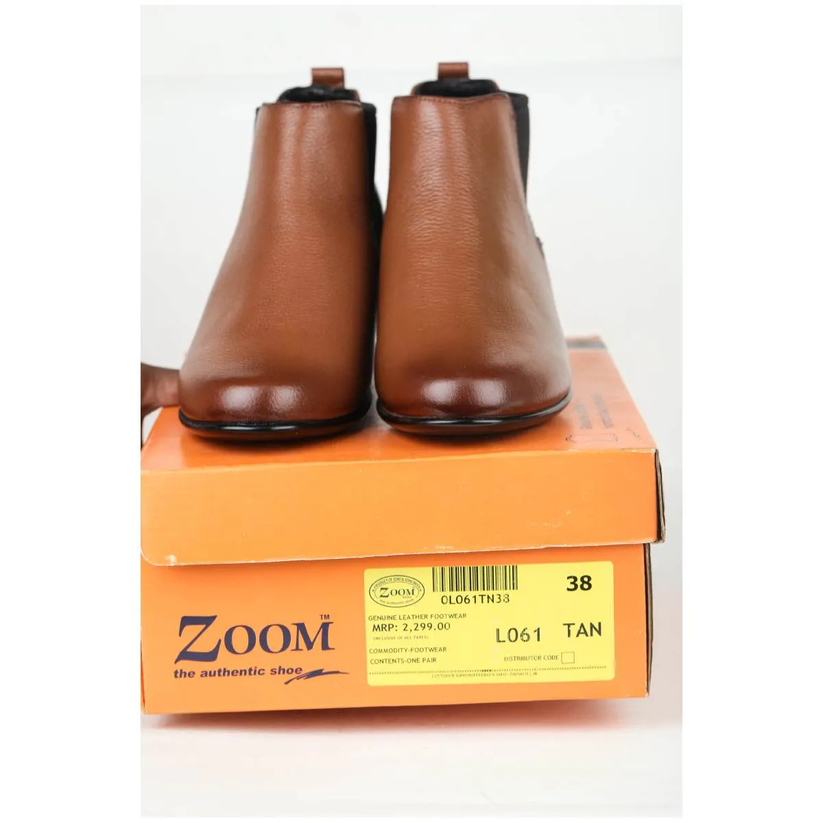 Fine-Grain Leather Chelsea Boots L 061 with Heels for Women