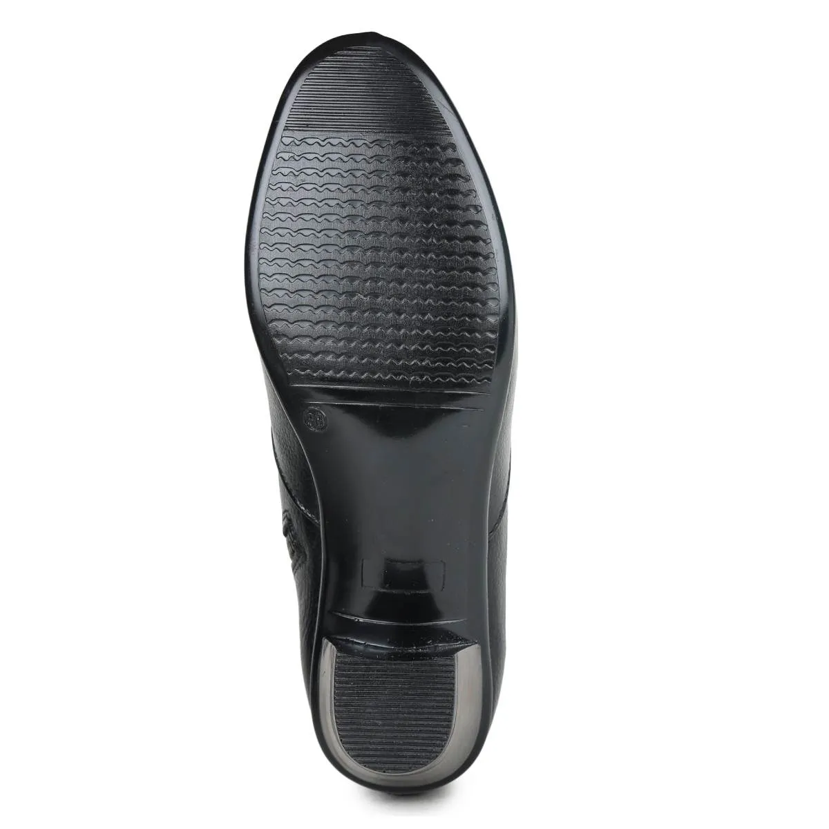 Fine-Grain Leather Chelsea Boots L 088 with Block Heels for Women