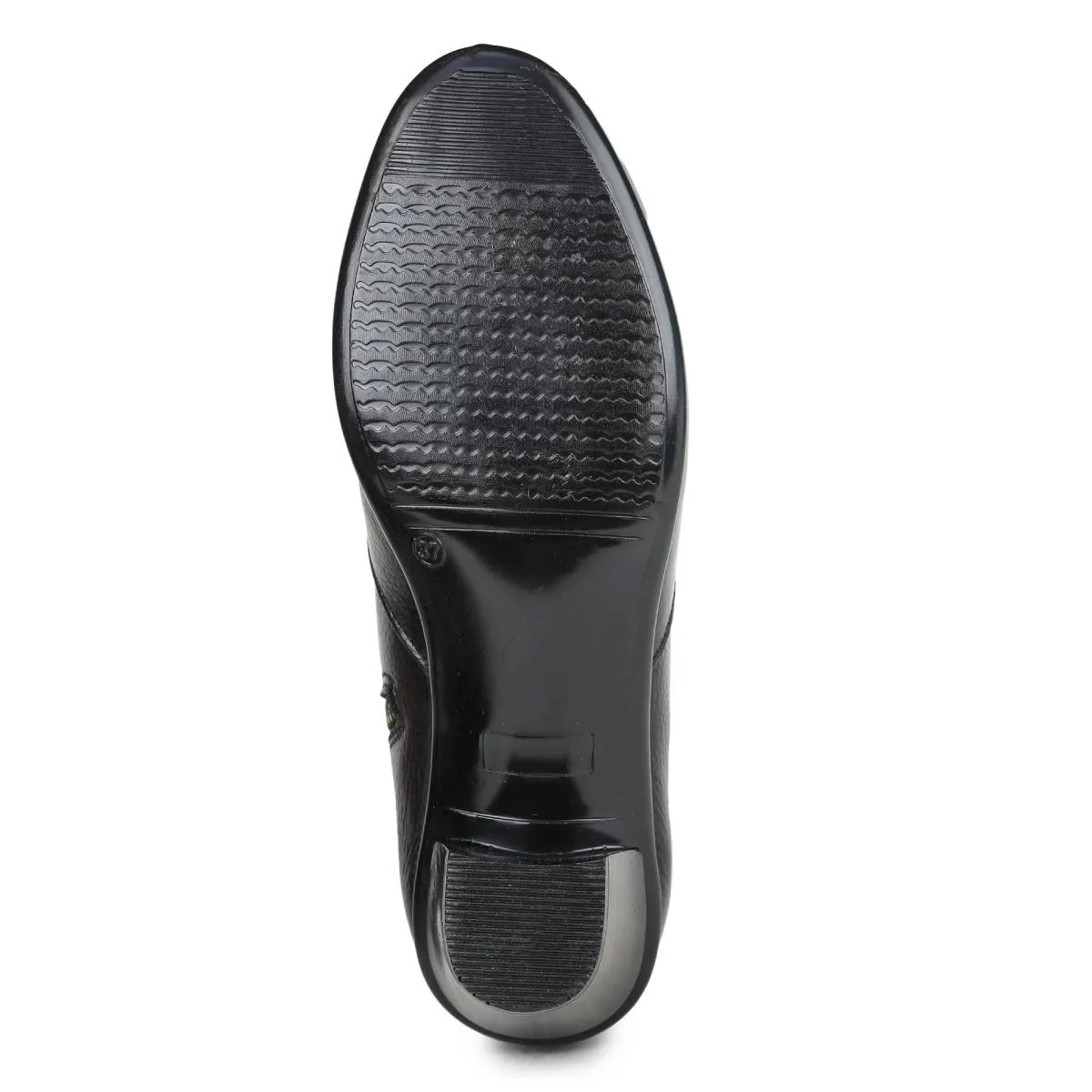 Fine-Grain Leather Chelsea Boots L 088 with Block Heels for Women