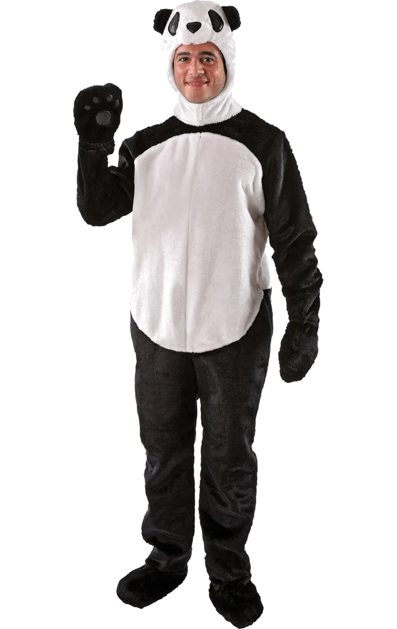 Fluffy Adult Panda Costume