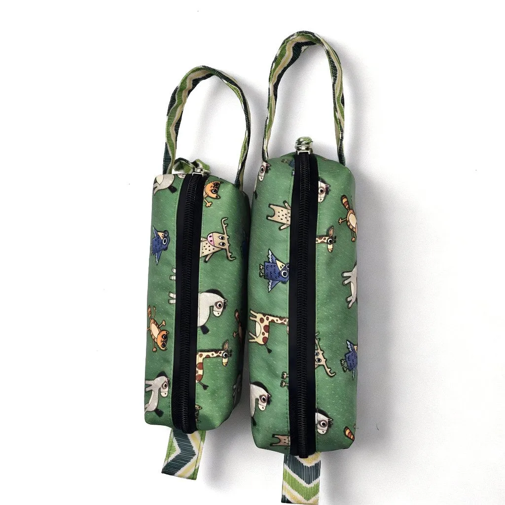 FOREST FRIENDS PRINT Small Duo Pouch Set