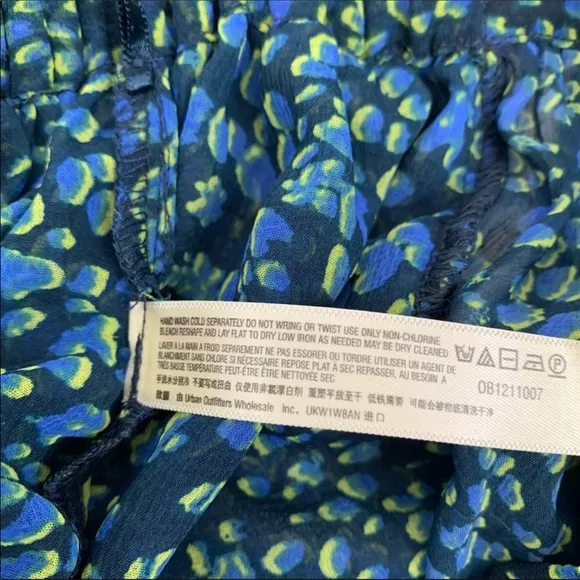 Free People Sleepin In Printed Chiffon Wide-Leg Pants NWOT