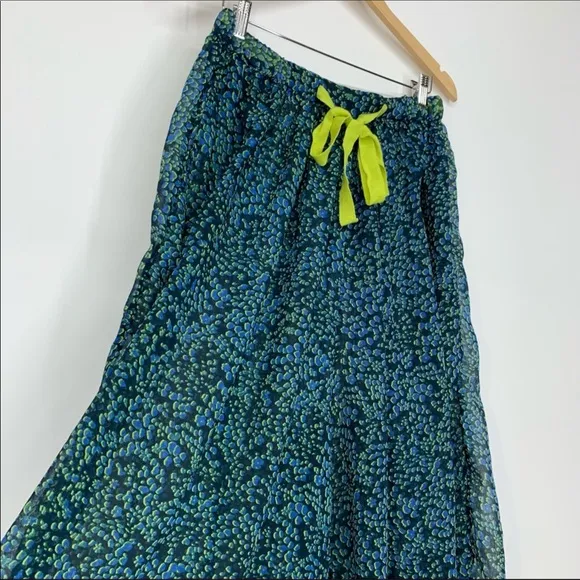 Free People Sleepin In Printed Chiffon Wide-Leg Pants NWOT