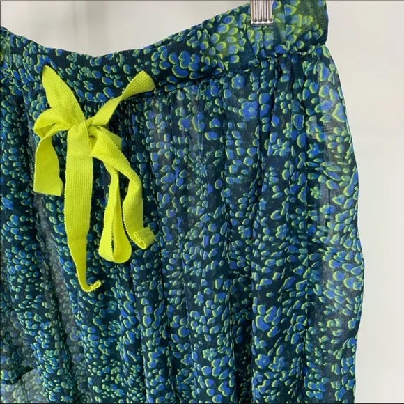 Free People Sleepin In Printed Chiffon Wide-Leg Pants NWOT