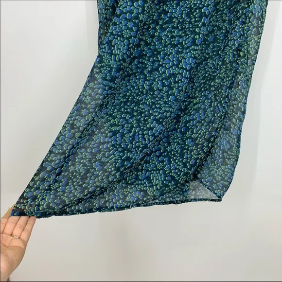 Free People Sleepin In Printed Chiffon Wide-Leg Pants NWOT