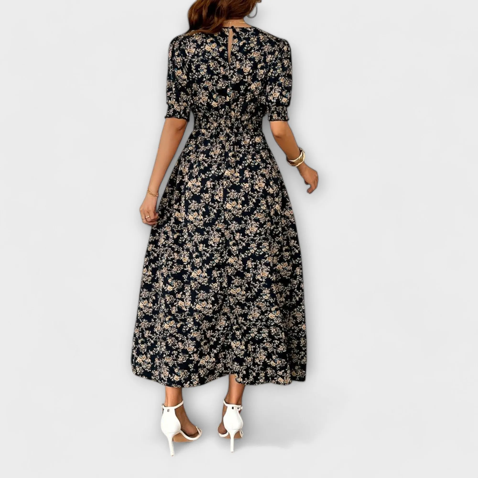 FRIEDHILDE I FLOWER MIDI DRESS