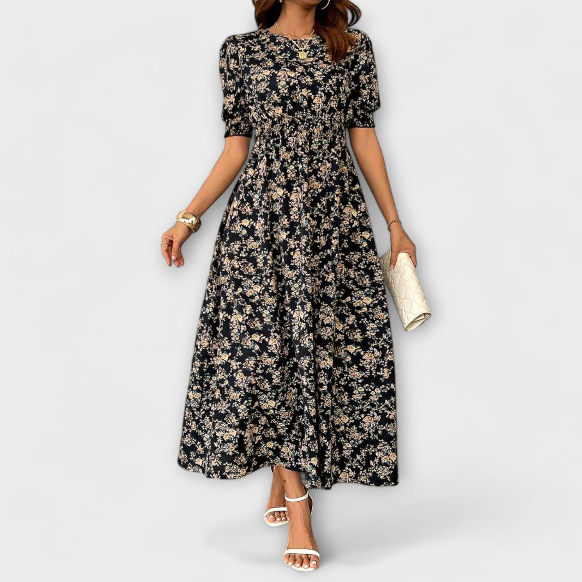 FRIEDHILDE I FLOWER MIDI DRESS