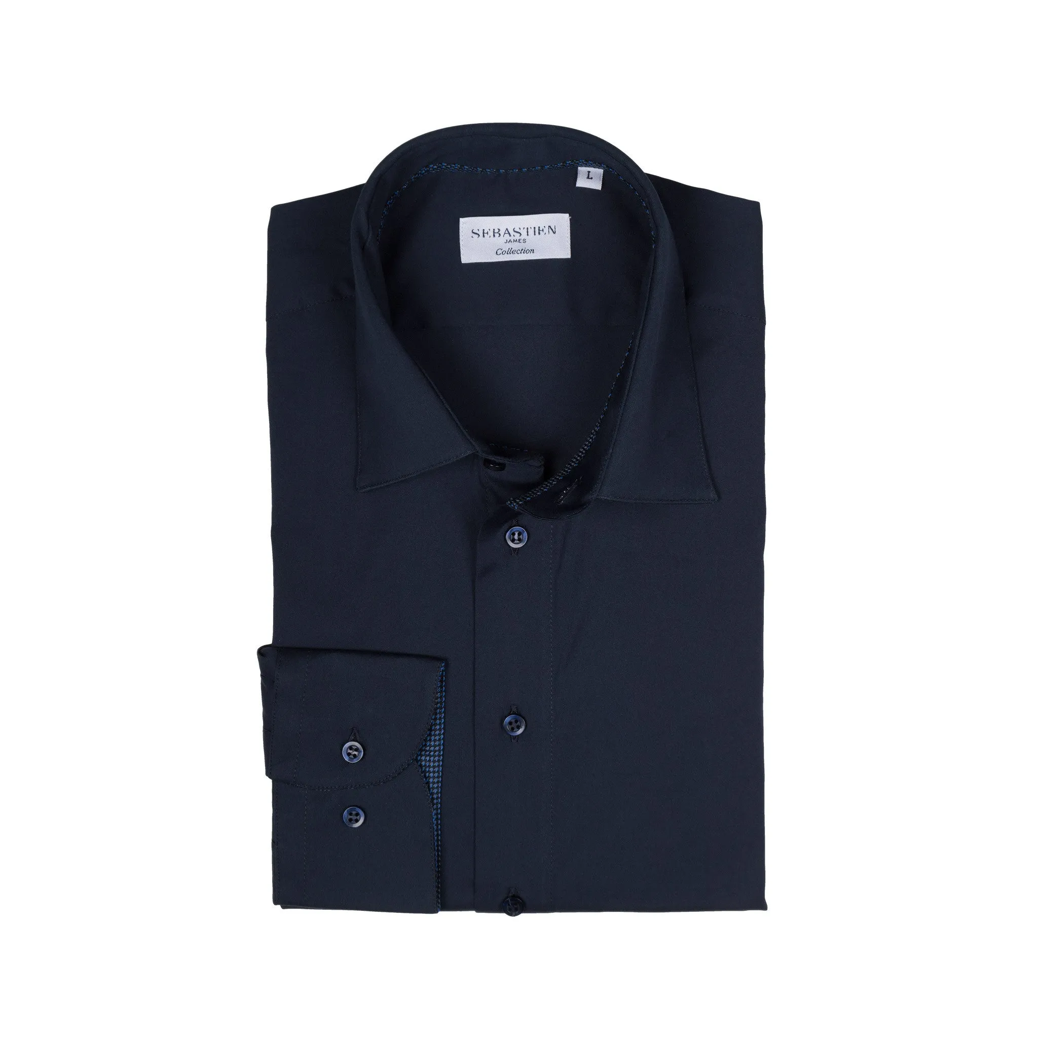 Gary Performance Stretch Shirt - Bold Navy
