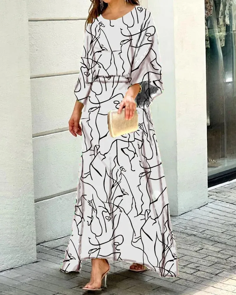 Herlyn - Loose dress with round neckline