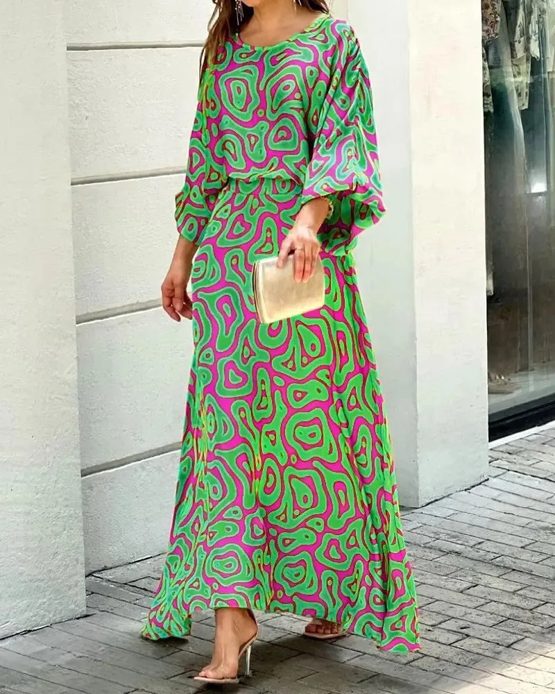 Herlyn - Loose dress with round neckline
