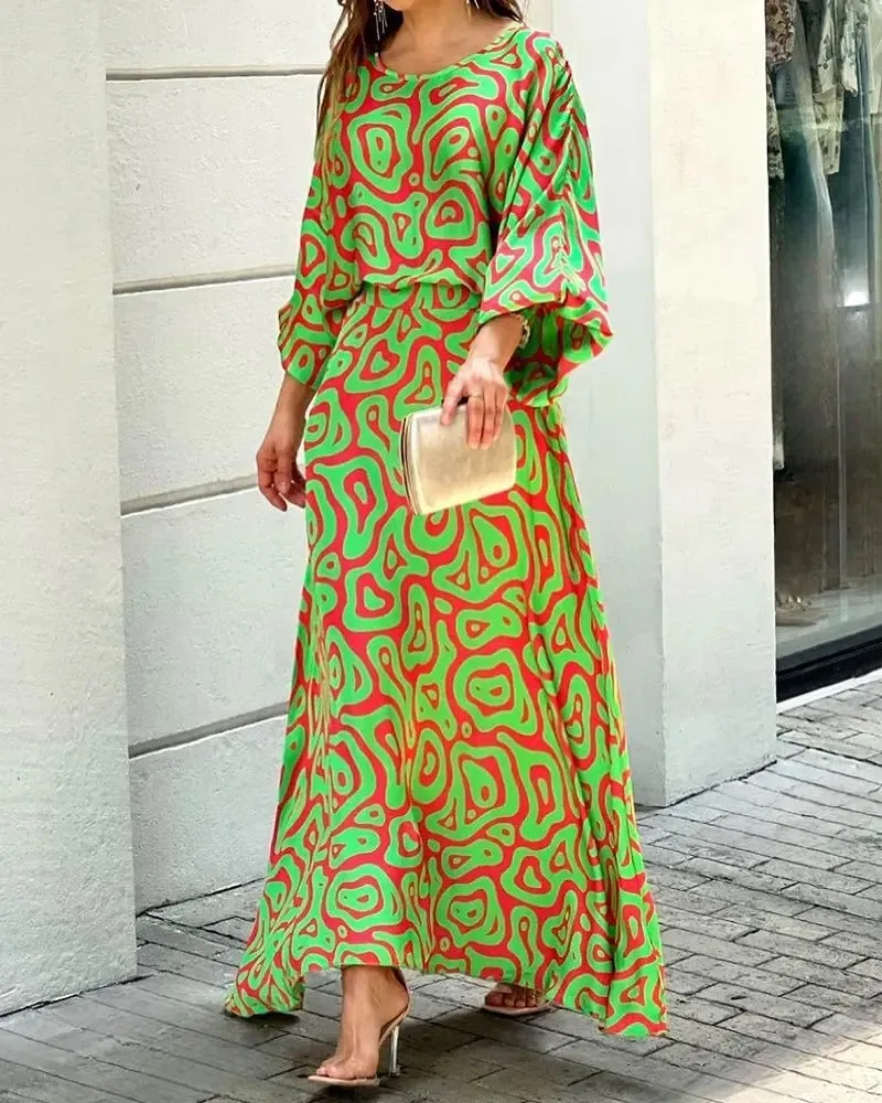 Herlyn - Loose dress with round neckline