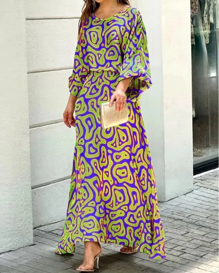 Herlyn - Loose dress with round neckline