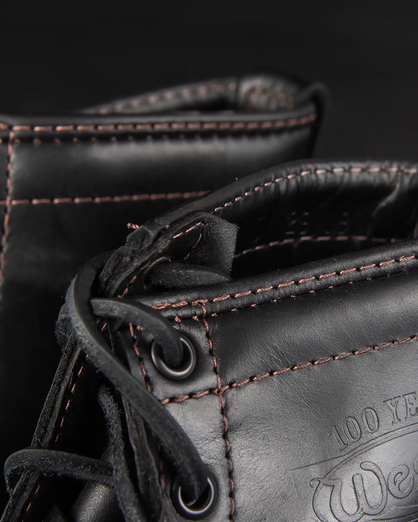 Iron Heart Int'l x Wesco® - 7" Toe Cap Boot - Black Tie Domain. The "Guildsman"