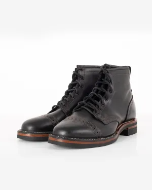 Iron Heart Int'l x Wesco® - 7" Toe Cap Boot - Black Tie Domain. The "Guildsman"