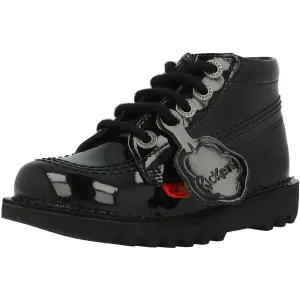 Kickers Kick Hi Zip Black Kids Shoes