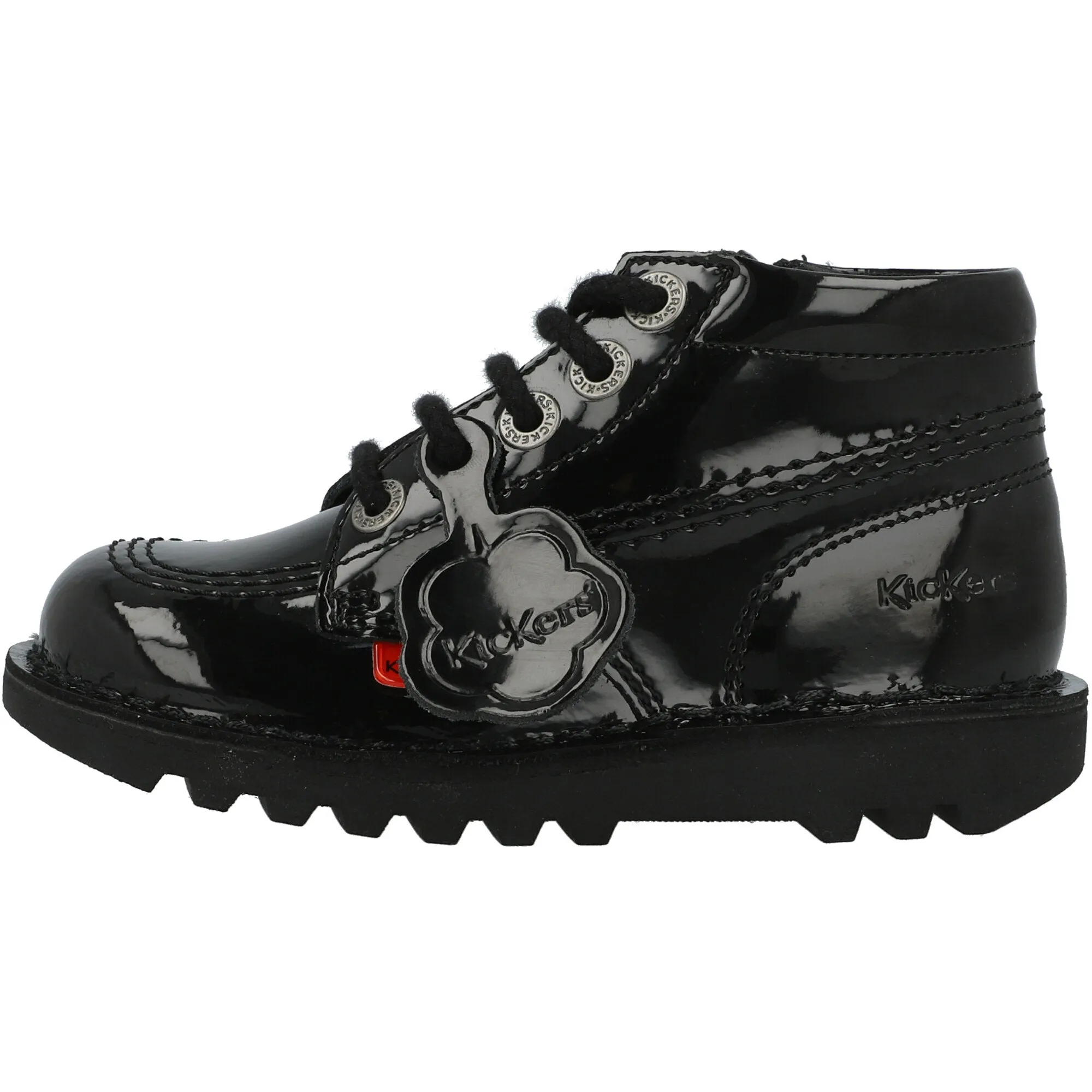 Kickers Kick Hi Zip Black Kids Shoes