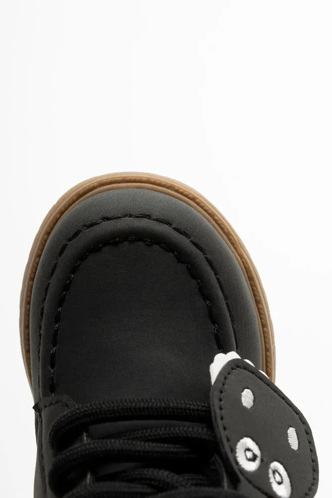 Lace Up Boots Black