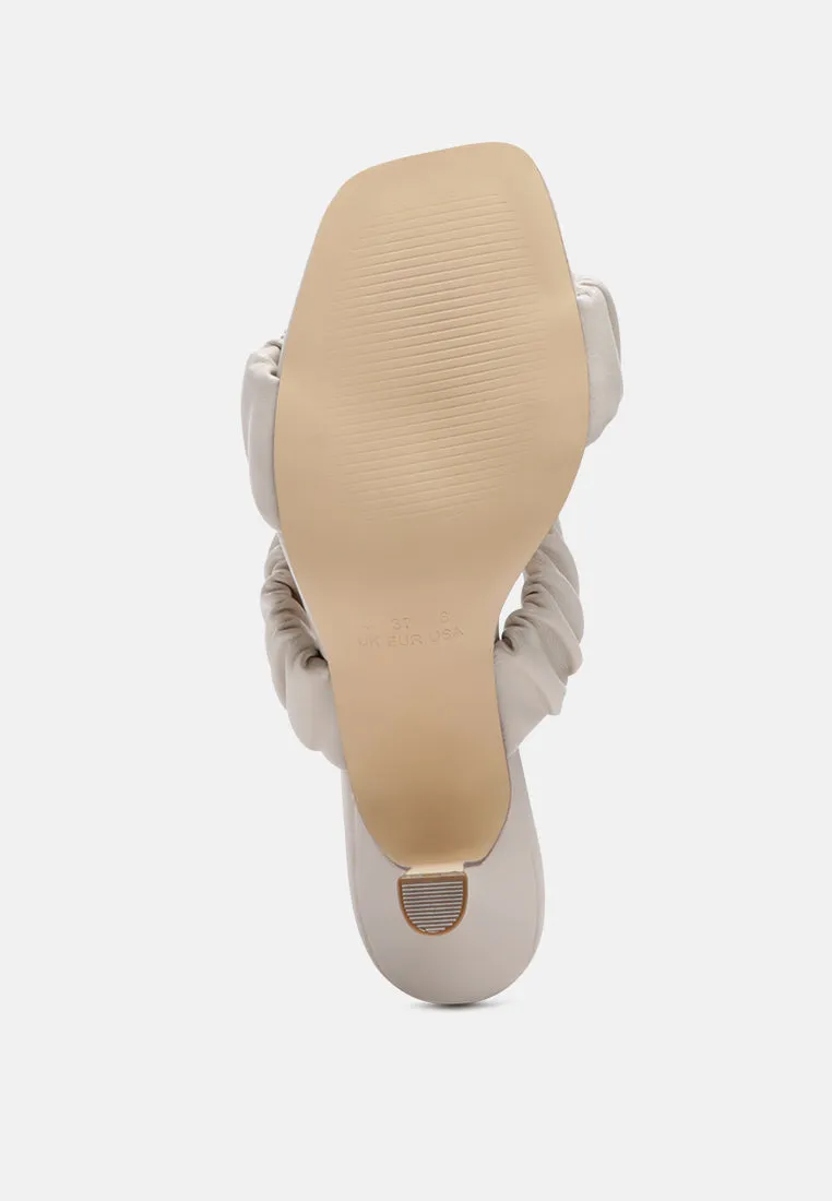 Lady Lynn Gather Around Slip-On Heeled Sandals By Ruw