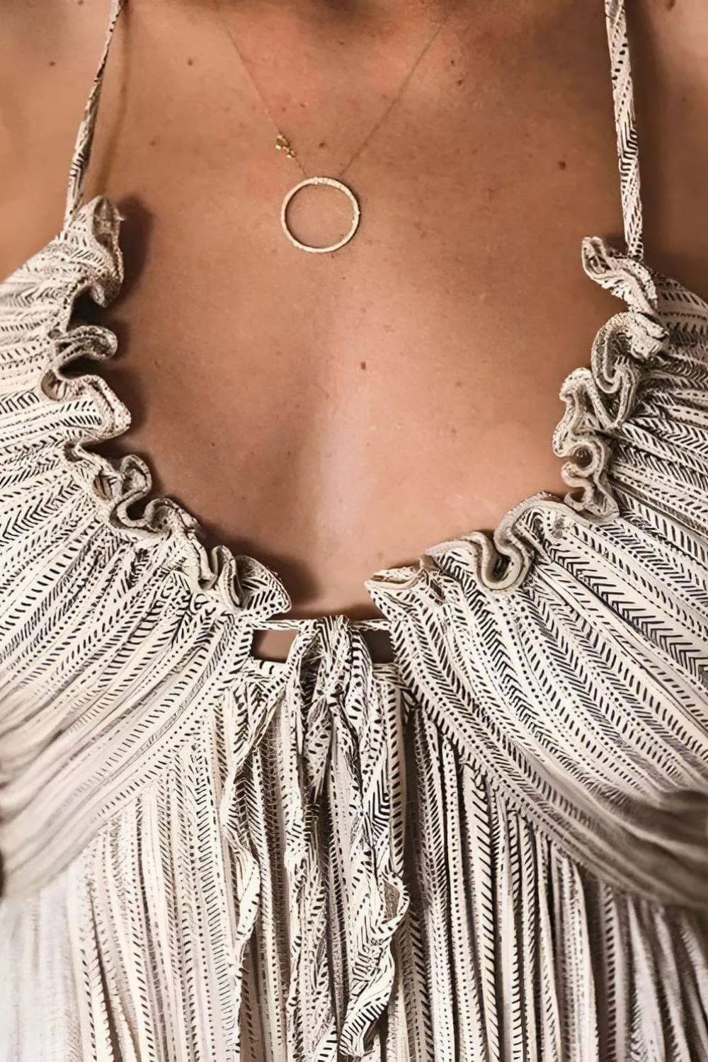 Lanie Chic Pleated Maxi Dress