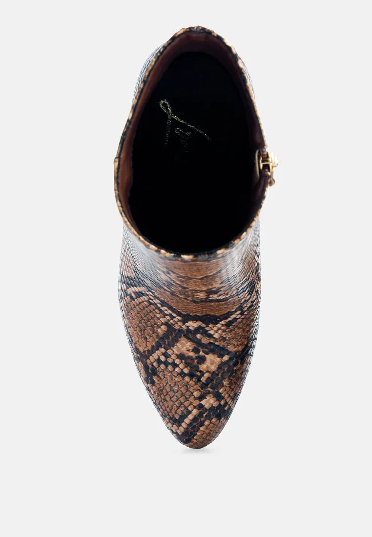 Lemon Tart Heeled Ankle Boots By Ruw