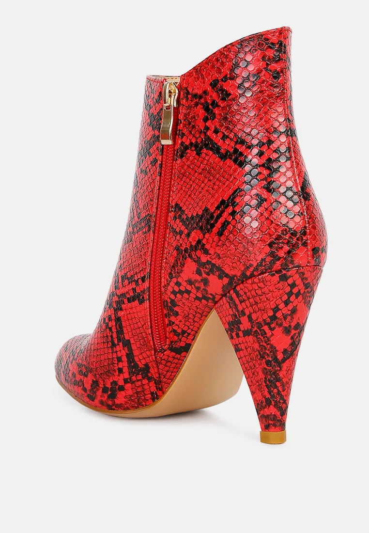 Lemon Tart Heeled Ankle Boots By Ruw