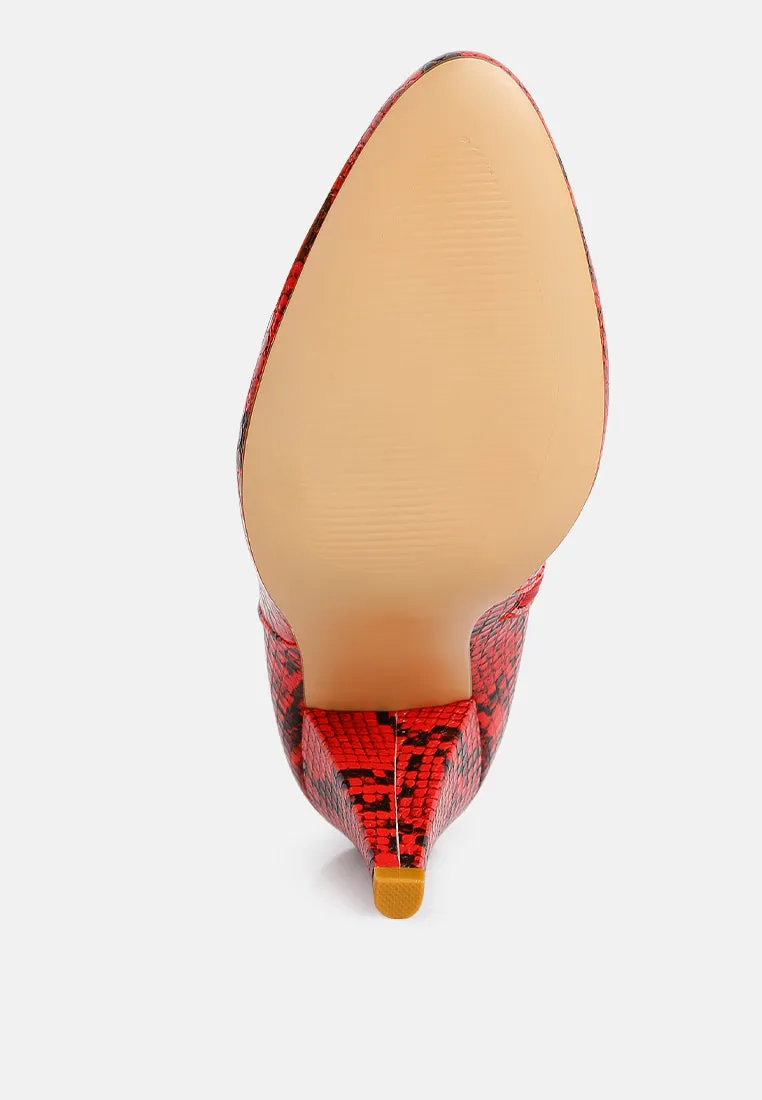 Lemon Tart Heeled Ankle Boots By Ruw