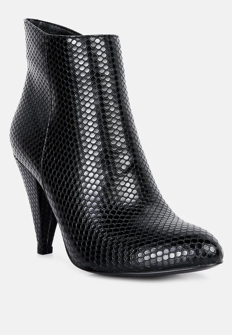 Lemon Tart Heeled Ankle Boots By Ruw