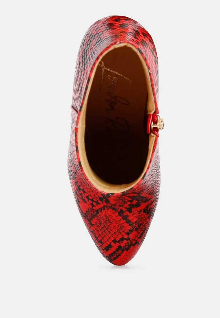 Lemon Tart Heeled Ankle Boots By Ruw