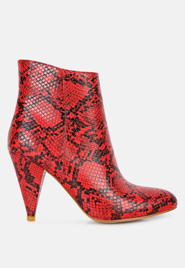 Lemon Tart Heeled Ankle Boots By Ruw