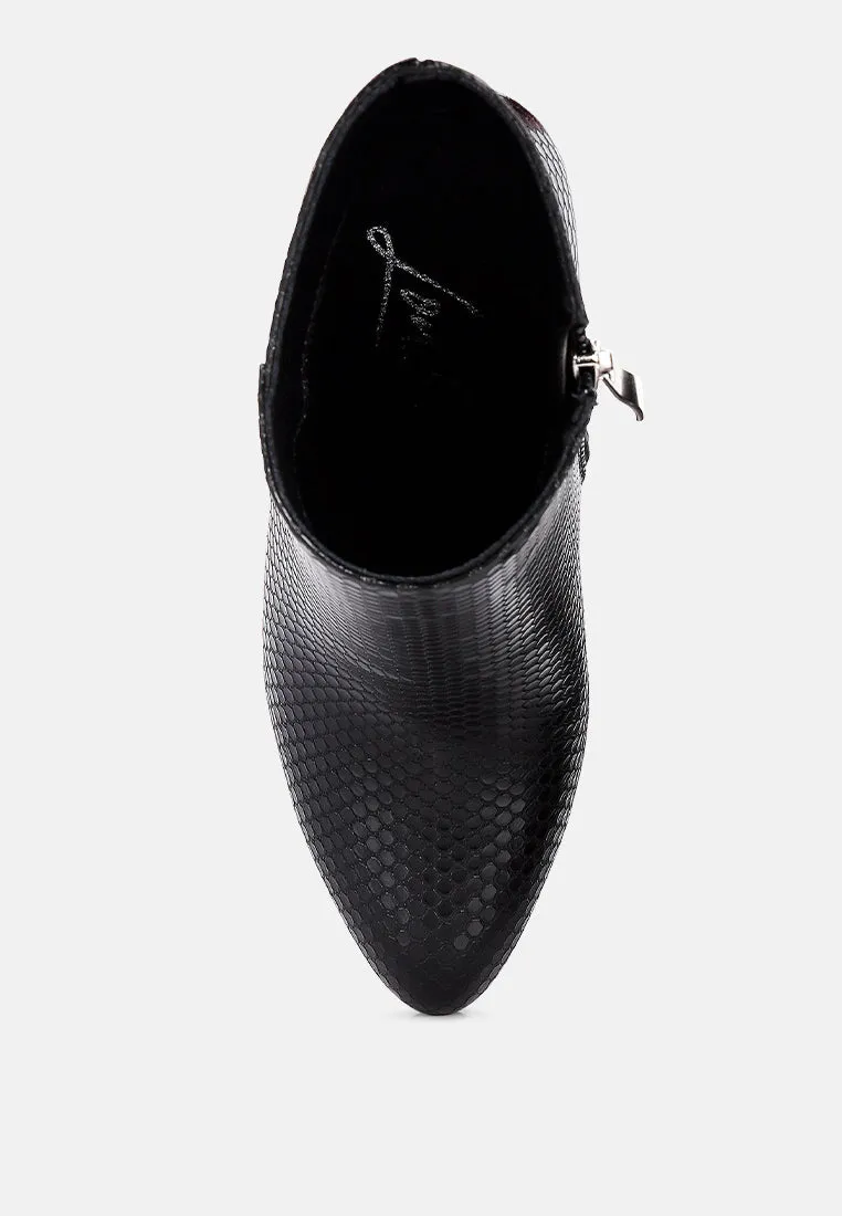Lemon Tart Heeled Ankle Boots By Ruw