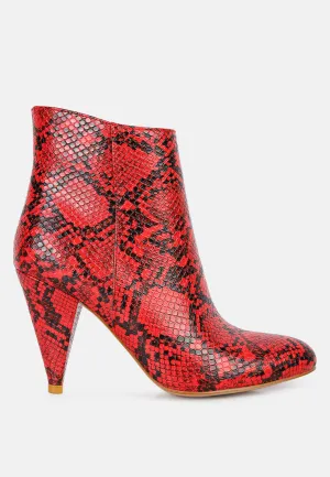 Lemon Tart Heeled Ankle Boots By Ruw