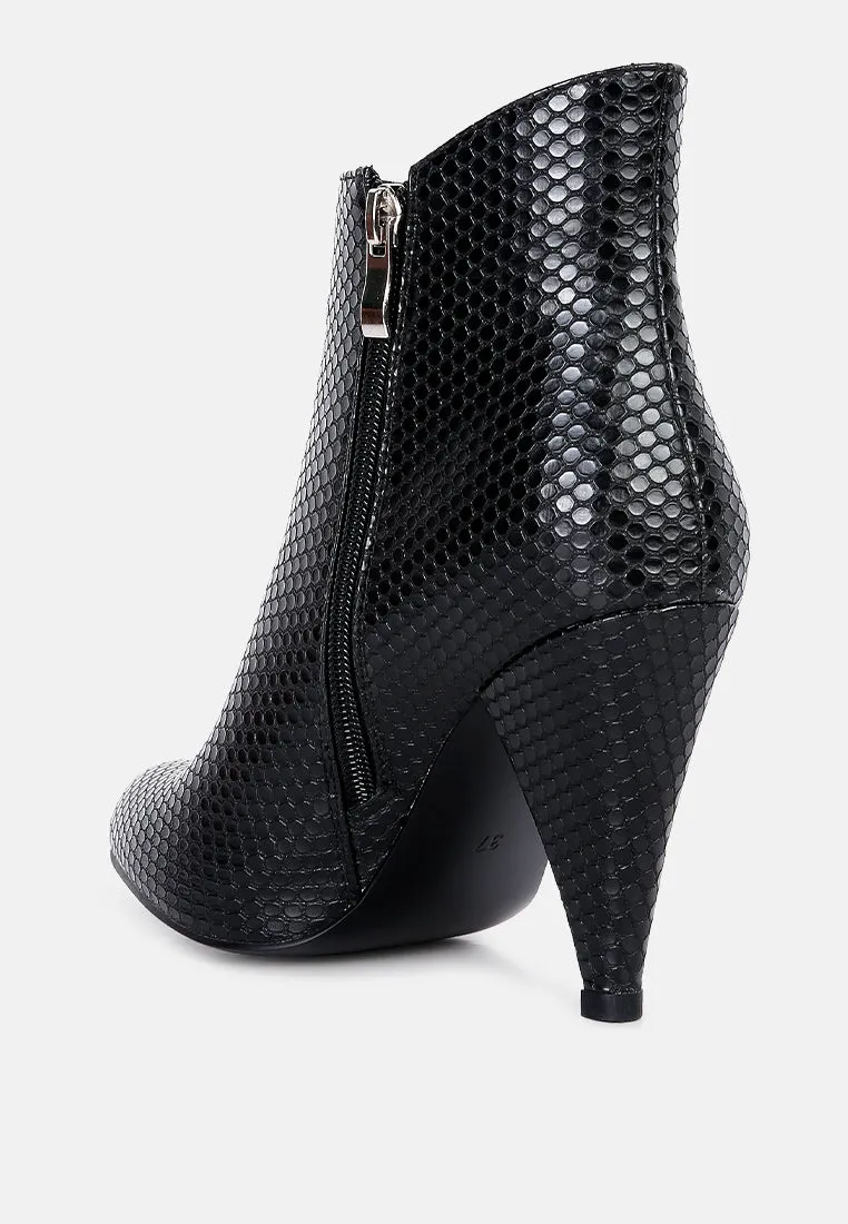 Lemon Tart Heeled Ankle Boots By Ruw