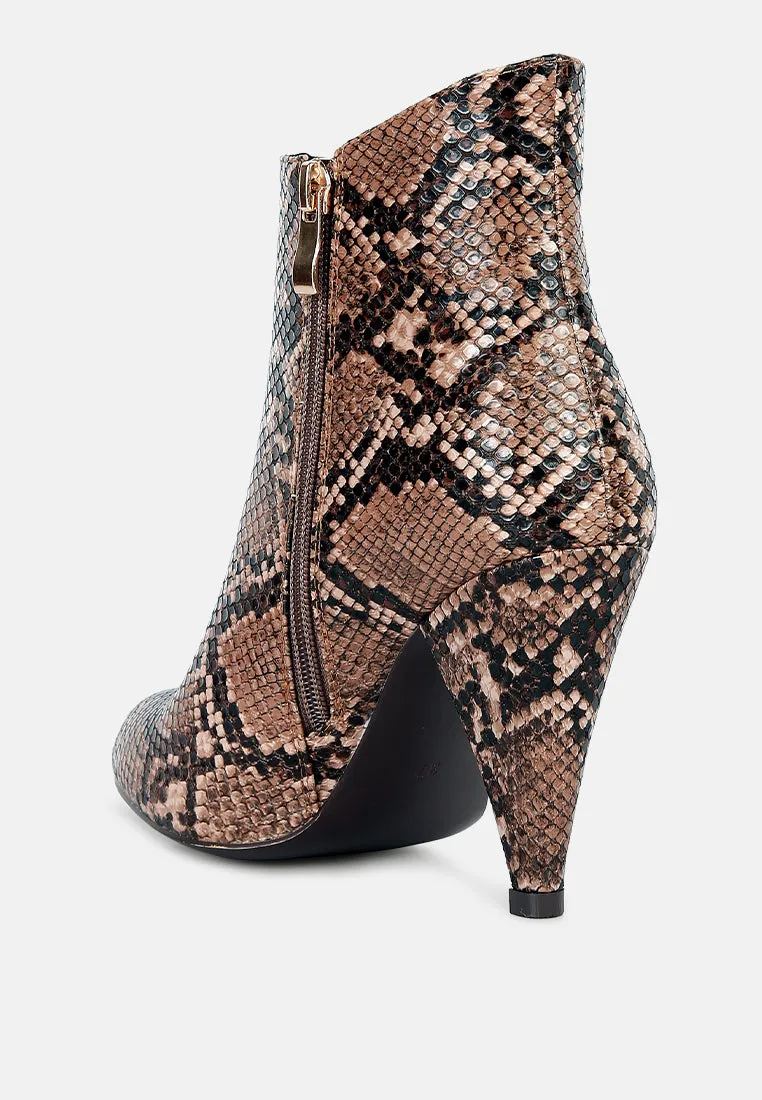 Lemon Tart Heeled Ankle Boots By Ruw