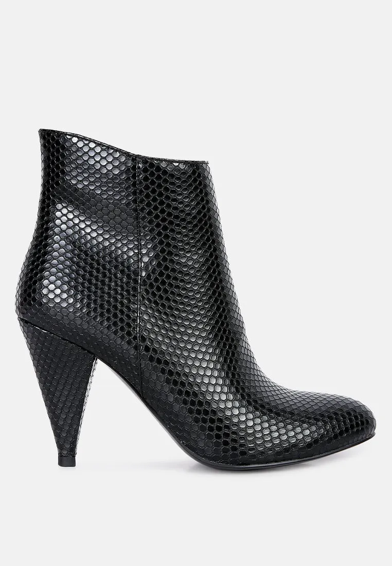 Lemon Tart Heeled Ankle Boots By Ruw