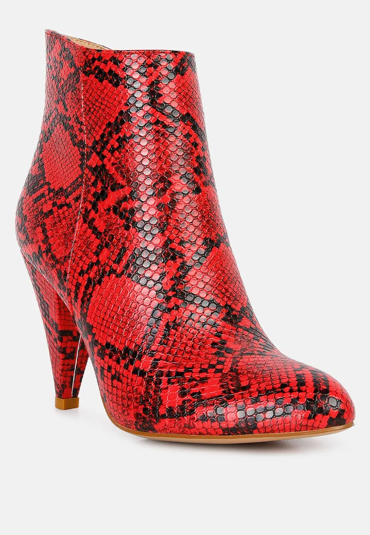 Lemon Tart Heeled Ankle Boots By Ruw